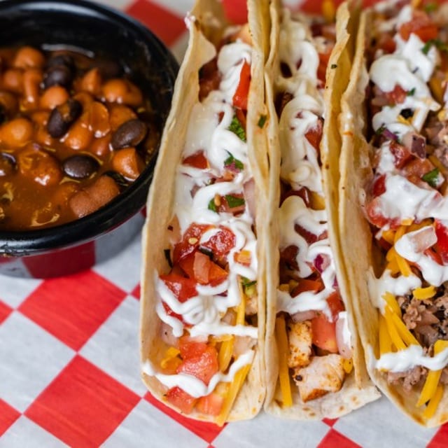 Chopped Brisket Taco.